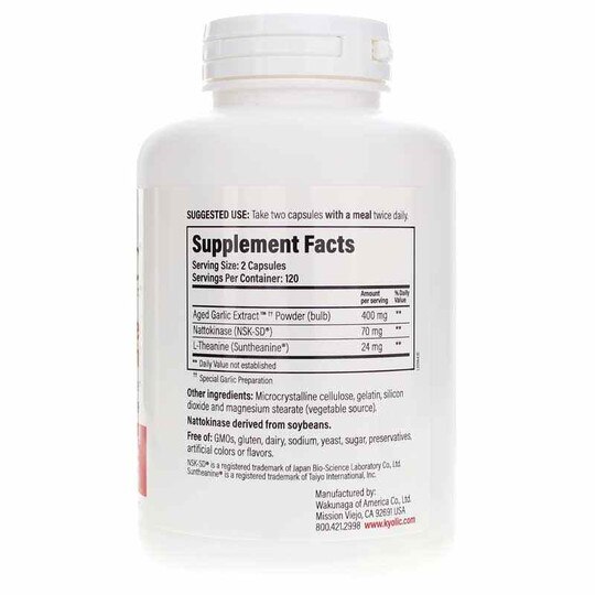 Kyolic Formula 109 Blood Pressure Health, KYO